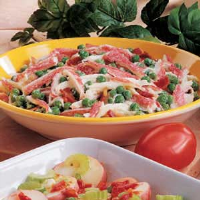 Crab and Pea Salad Recipe: How to Make It - Taste of Home image