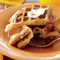 Bacon Waffles Recipe | MyRecipes image