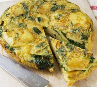 Spanish spinach omelette recipe | BBC Good Food image