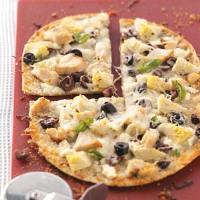 Greek Flatbread Pizzas Recipe: How to Make It image