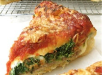 Stuffed Spinach Pizza Pie | Just A Pinch Recipes image