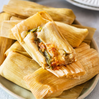Tamales de Rajas (cheese and peppers tamales). - Maricruz ... image