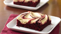 Red Velvet Espresso and Cream Swirled Brownies Recipe ... image