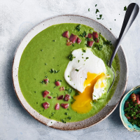Green Eggs & Ham Soup Recipe | EatingWell image