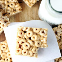 Peanut Butter Cheerios Bars — Let's Dish Recipes image