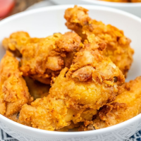 Mustard Fried Chicken Wings - 100K Recipes image