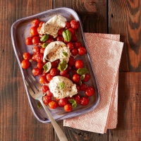 Roasted Tomatoes and Burrata Caprese Salad | Allrecipes image