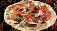 Grilled Chicken Margherita Pizzas Recipe - BettyCrocker.com image