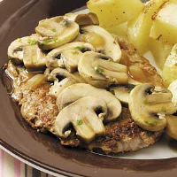 Veal with Mushroom-Wine Sauce Recipe: How to Make It image