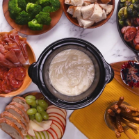 Slow Cooker Cheese Fondue Recipe by Tasty image