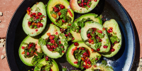 Avocado Cups with Pomegranate Salsa Verde Recipe Recipe ... image