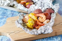20-Minute Old Bay Shrimp Foil Packs | Healthy Delicious image