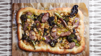 Sausage and Broccoli Pizza with Pepperoncini Sauce Recipe ... image