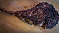 Reverse Seared Tomahawk Steak – Cookinpellets.com image
