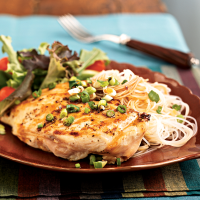 Chicken with Sherry-Soy Sauce Recipe | MyRecipes image