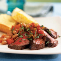 Southwestern Steak and Pinto Beans Recipe | MyRecipes image