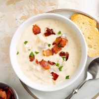 Creamy Bacon Mushroom Soup Recipe: How to Make It image