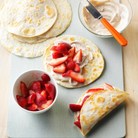 Fresh Strawberry Breakfast Tacos Recipe: How to Make It image