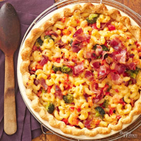 Bacon-Topped Mac and Cheese Pie | Better Homes & Gardens image