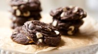 Boozy White Chocolate Chip Fudge Cookies Recipe ... image