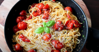 Rotelle Pasta with Bacon and Cherry Tomatoes Recipe ... image