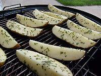 Simply Smoked Potato Wedges Recipe by Curt - CookEatShare image