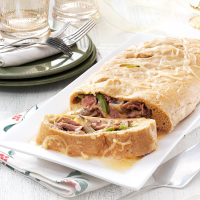 Makeover Philly Steak and Cheese Stromboli Recipe: How to ... image