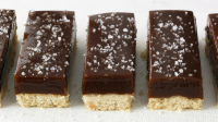 Chocolate-Caramel Cookie Bars Recipe | Martha Stewart image