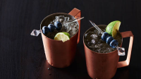 Blueberry Moscow Mule Mocktails Recipe - Tablespoon.com image