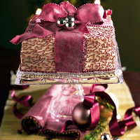Chocolate-Vanilla Holiday Torte Recipe | MyRecipes image