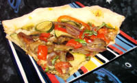 Four-Veggie Pizza(Flat Belly Diet Recipe) Recipe - Food.com image