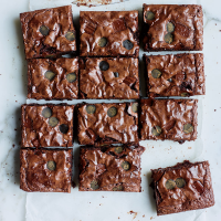 Chewy Black Licorice Chocolate Brownies Recipe - Gail ... image