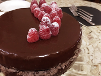 Chocolate Raspberry Cake with Mirror Glaze | Just A Pinch Recipes image