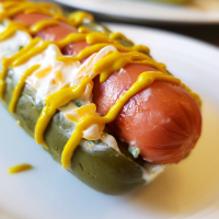 Dill Pickle Hot Dog Recipe | Bar-S Foods image