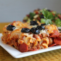 PIZZA WITH PASTA ON TOP RECIPES