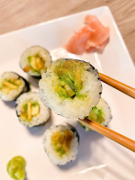 Crispy Rice Avocado Sushi Roll image