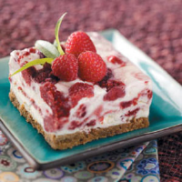 Raspberry Swirl Frozen Dessert Recipe: How to Make It image