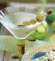 Three-Olive Martinis Recipe | Bon Appétit image