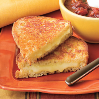 Extra Cheesy Grilled Cheese Recipe | MyRecipes image