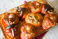 Yemista (Greek Stuffed Tomatoes and Peppers) Recipe - Food.com image