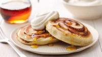 Cinnamon Roll Pancakes with Pumpkin Spice ... - Pillsbury.com image