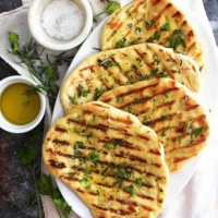 Easy Grilled Flatbread - The Baker Chick image