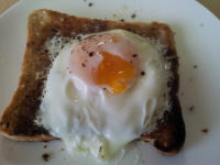 Microwave Poached Egg on Toast Recipe - Food.com image