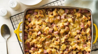 Cheesy Ham and Pretzel Roll Casserole Recipe ... image