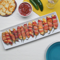 Air Fryer Bacon-Wrapped Jalapeño Poppers - Tasty image