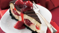 Chocolate-Cherry Cheesecake Recipe - BettyCrocker.com image
