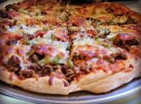 3-Meat Pizza | Just A Pinch Recipes image