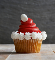 Santa Hat Cupcake | Better Homes & Gardens image