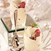 Berries with Champagne Cream Recipe: How to Make It image