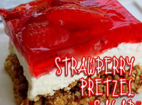 Strawberry Pretzel Cake | Just A Pinch Recipes image